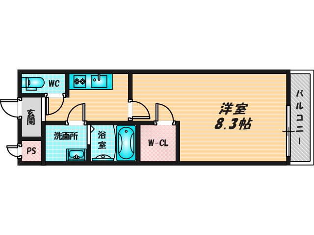 シンプルで使い勝手の良い間取り
