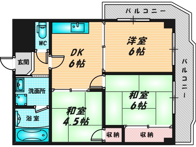 和室のあるゆったりした間取です。一度ご覧ください。 