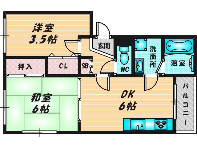 和室のあるゆったりした間取です。一度ご覧ください。