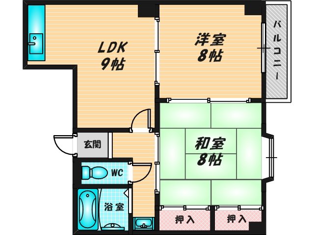 和室のあるゆったりした間取です。一度ご覧ください。 
