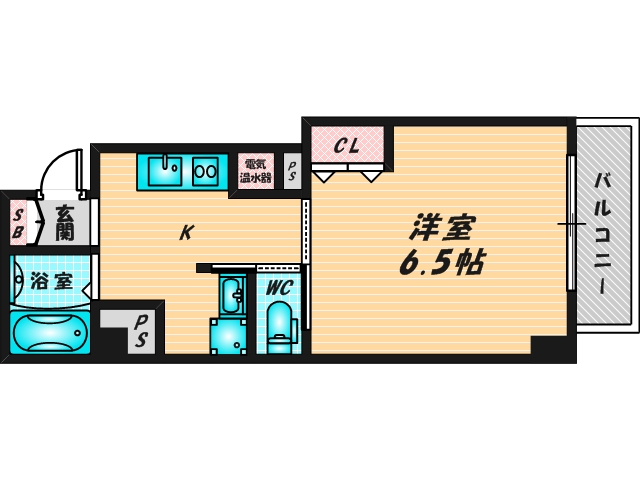 バス・トイレがセパレート、収納がある住みやすい間取りです。 