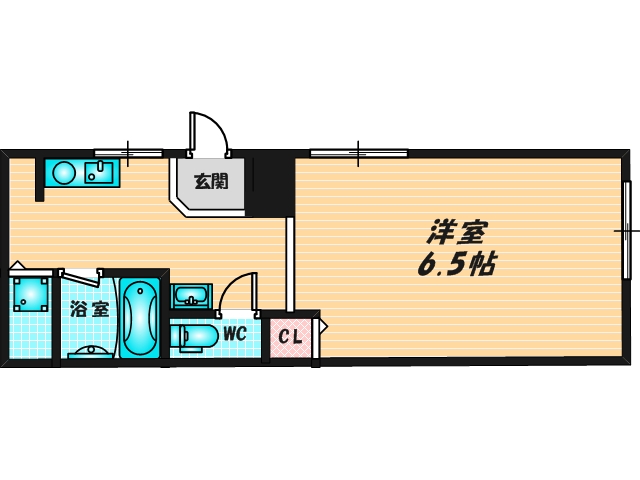 バス・トイレがセパレート、収納がある住みやすい間取りです。 