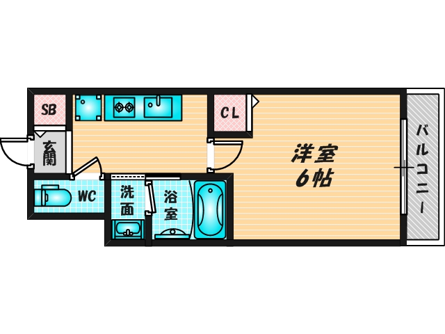 シンプルで使い勝手の良い間取り 