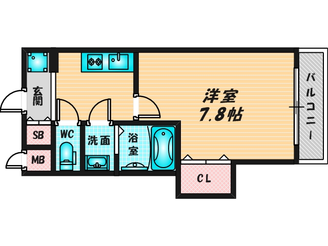 シンプルで使い勝手の良い間取り 