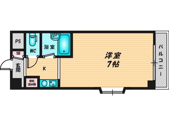 バス・トイレがセパレート、収納がある住みやすい間取りです。 