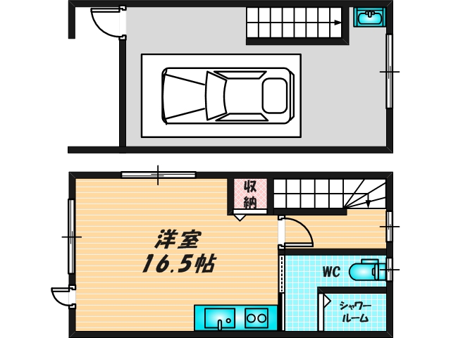 教室やサロン、職人様の倉庫や営業所にも適します。もちろん趣味の憩いの場でもお使いいただけます。
