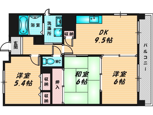 和室のあるゆったりした間取です。一度ご覧ください。 