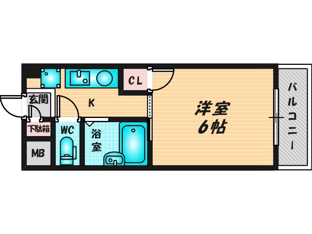バス・トイレがセパレート、収納がある住みやすい間取りです。 