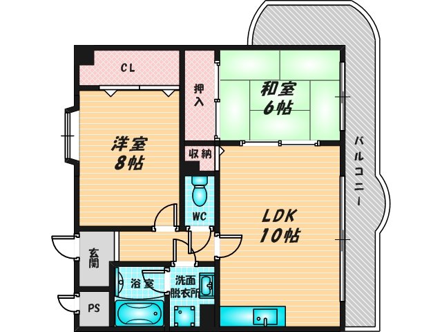 和室のあるゆったりした間取です。一度ご覧ください。 
