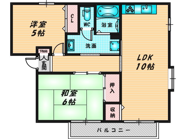 和室のあるゆったりした間取です。一度ご覧ください。 