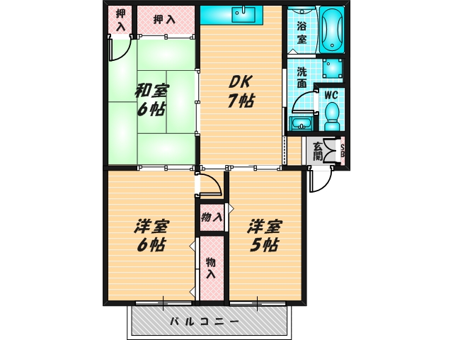 和室のあるゆったりした間取です。一度ご覧ください。 