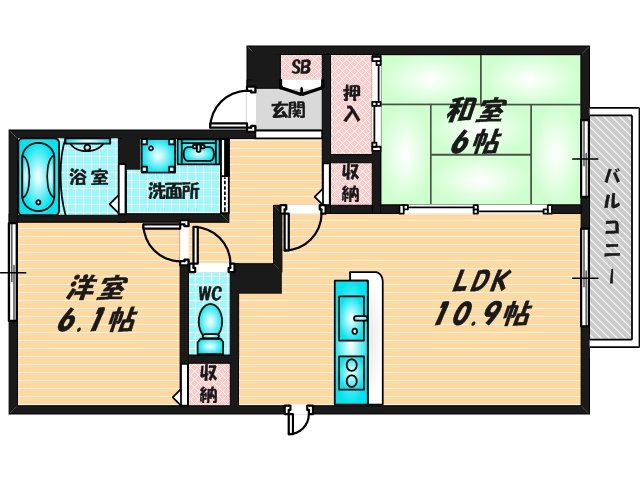 和室のあるゆったりした間取です。一度ご覧ください。 
