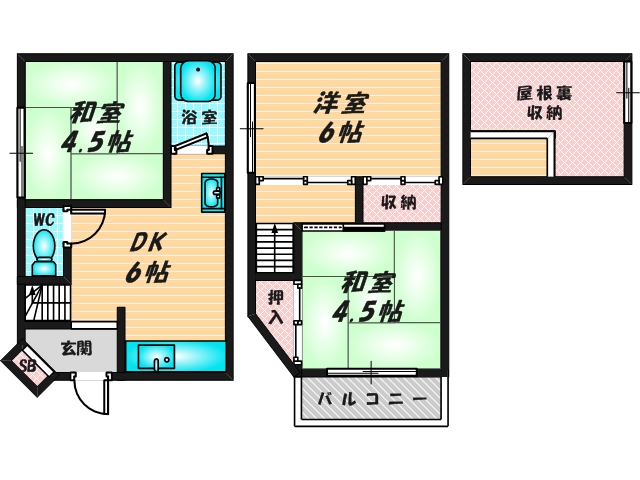 和室のあるゆったりした間取です。一度ご覧ください。 