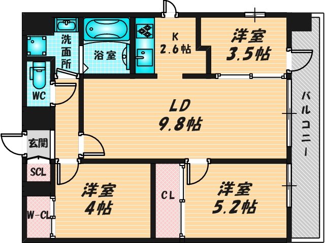 お子さんの遊ぶスペースもしっかり確保された間取りです。   