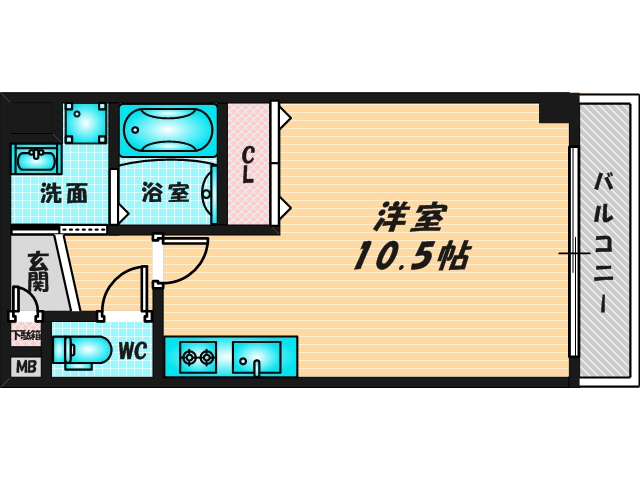 シンプルで使い勝手の良い間取り 