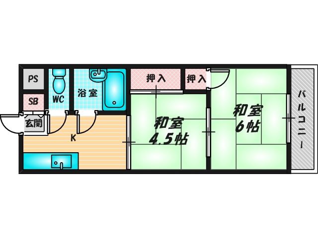 和室のあるゆったりした間取です。一度ご覧ください。 