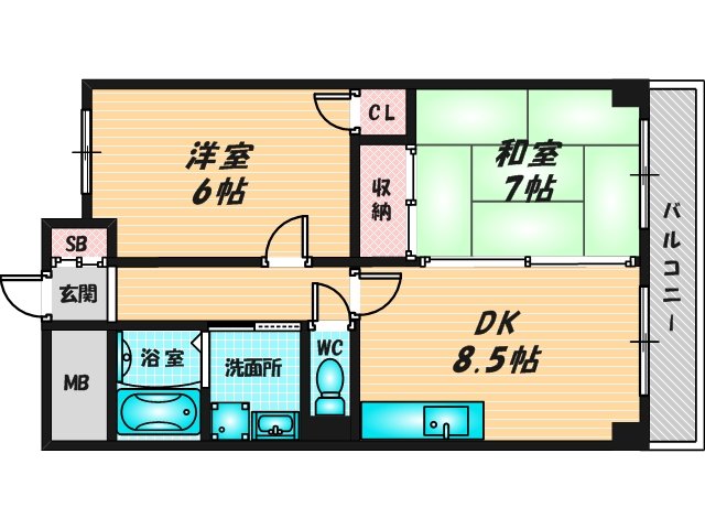 和室のあるゆったりした間取です。一度ご覧ください。 