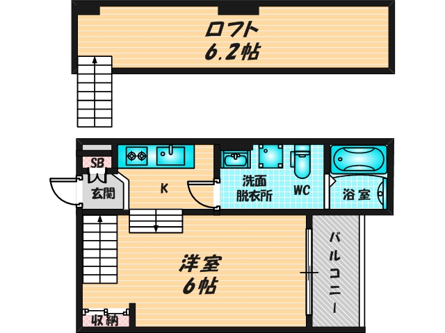 シンプルで使い勝手の良い間取り 