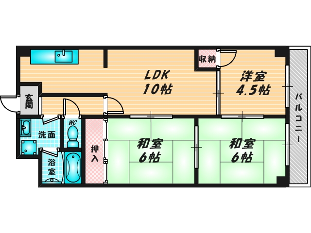 和室のあるゆったりした間取です。一度ご覧ください。 