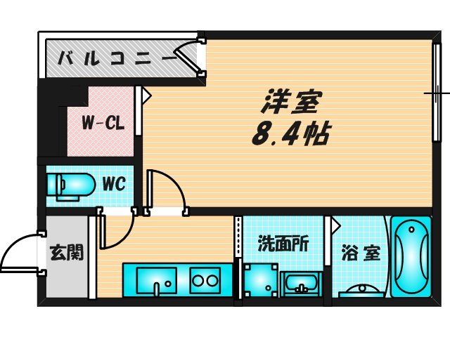 ゆったりくつろげる単身さん向けの間取り。