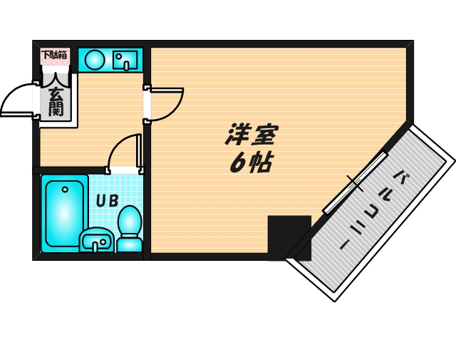初めての1人暮らしにピッタリのコンパクトな間取です。 