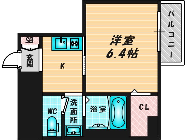 初めての1人暮らしにピッタリのコンパクトな間取です。 