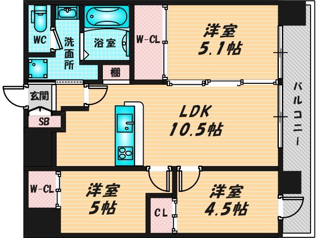 お子さんの遊ぶスペースもしっかり確保された間取りです。   