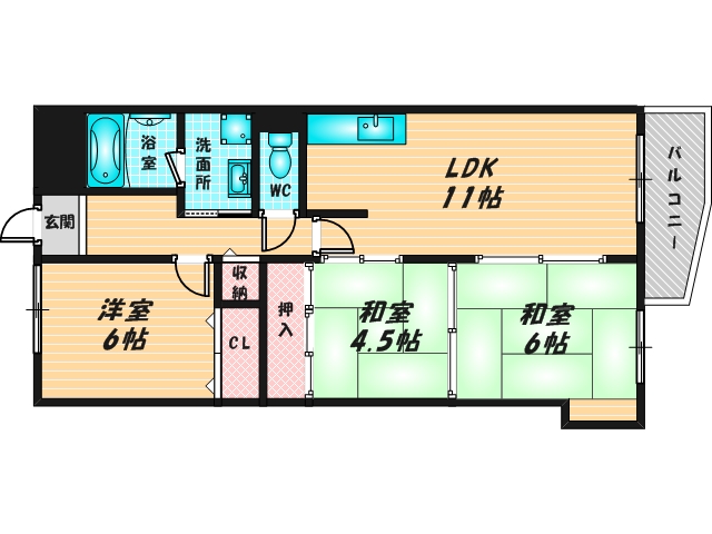 お子さんの遊ぶスペースもしっかり確保された間取りです。