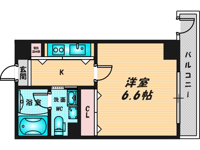 バス・トイレがセパレート、収納がある住みやすい間取りです。