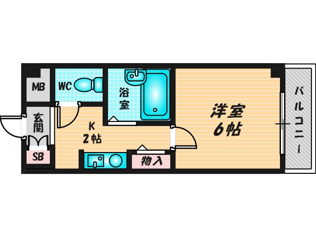シンプルで使い勝手の良い間取り
