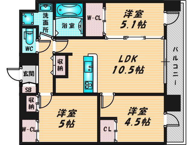 お子さんの遊ぶスペースもしっかり確保された間取りです。   
