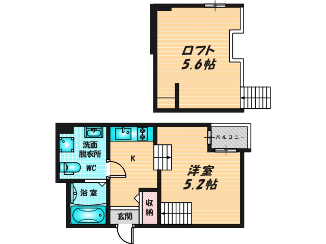 オシャレな外観。この周辺では飛びぬけて目立っています。