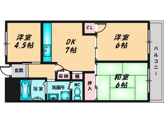 和室のあるゆったりした間取です。一度ご覧ください。 