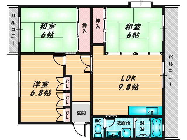 お子さんの遊ぶスペースもしっかり確保された間取りです。 