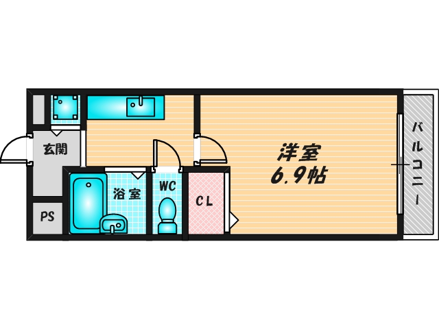 シンプルで使い勝手の良い間取り 