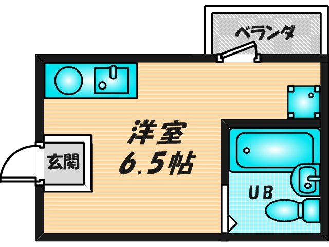 ゆったりくつろげる単身さん向けの間取り。