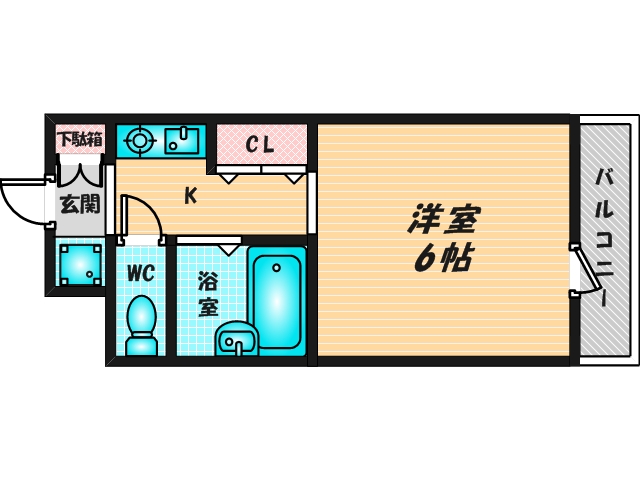 シンプルで使い勝手の良い間取り