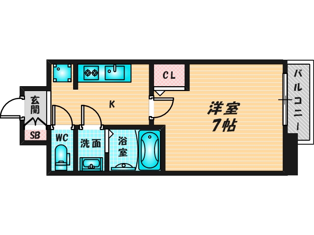 シンプルで使い勝手の良い間取り 