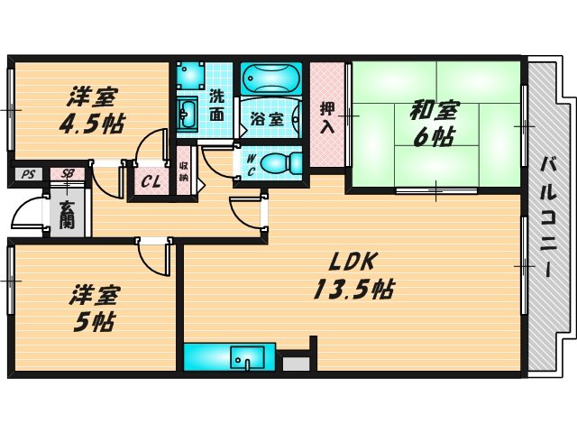 和室のあるゆったりした間取です。一度ご覧ください。 