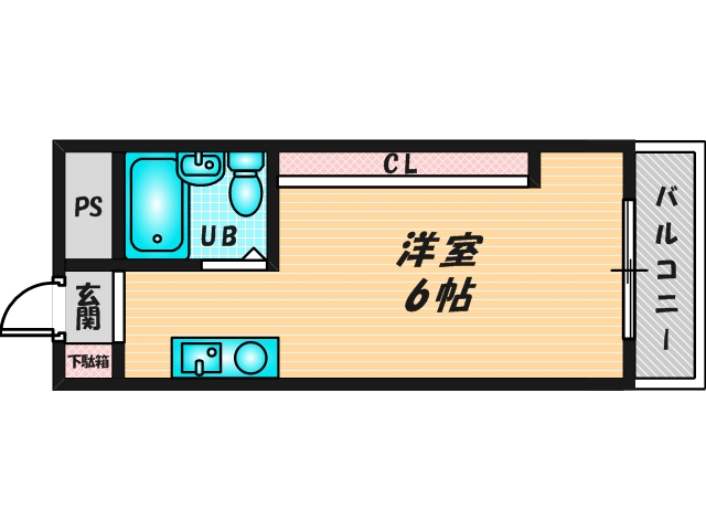 バス・トイレがセパレート、収納がある住みやすい間取りです。 