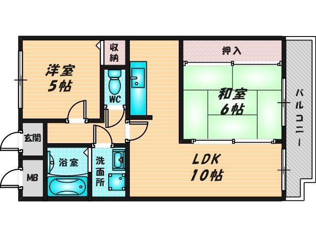 和室のあるゆったりした間取です。一度ご覧ください。 