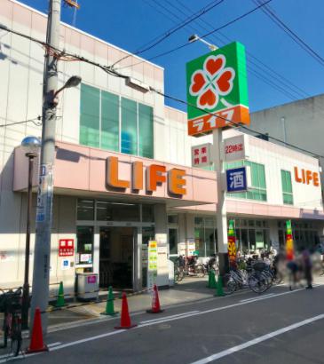 【スーパー】ライフ 新深江店まで571ｍ
