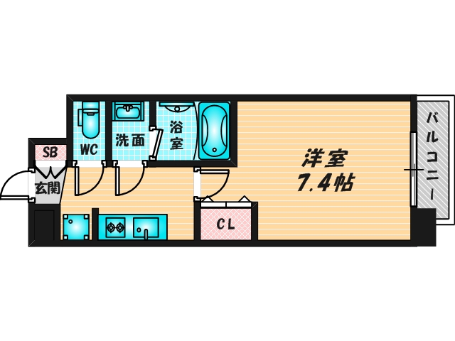 シンプルで使い勝手の良い間取り 