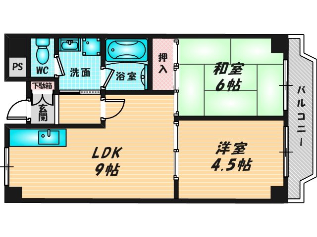 和室のあるゆったりした間取です。一度ご覧ください。