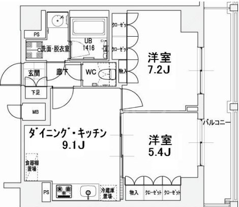 9階の間取り図