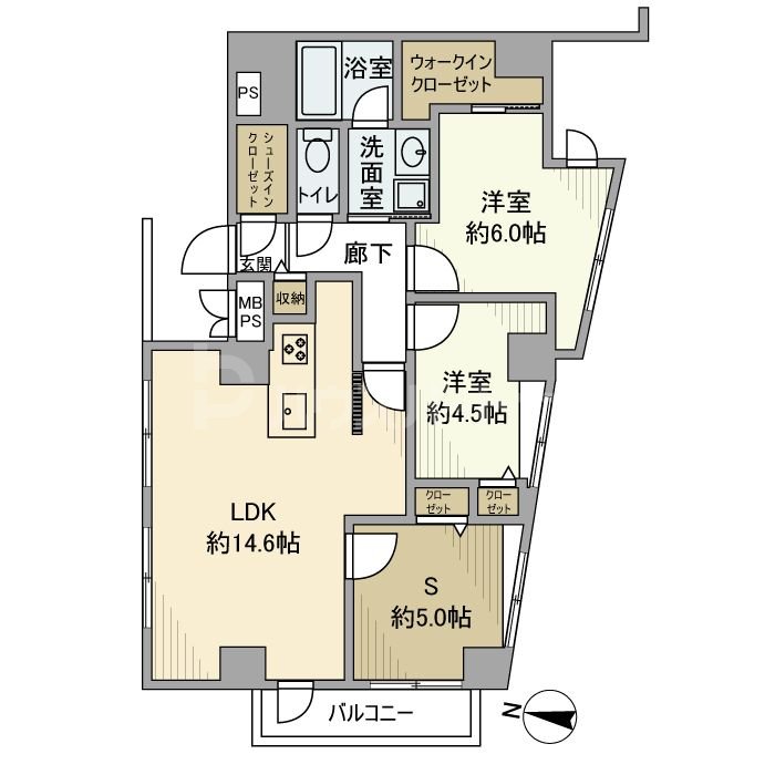 4階の間取り図