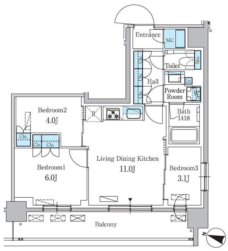 12階の間取り図