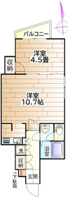 1階の間取り図