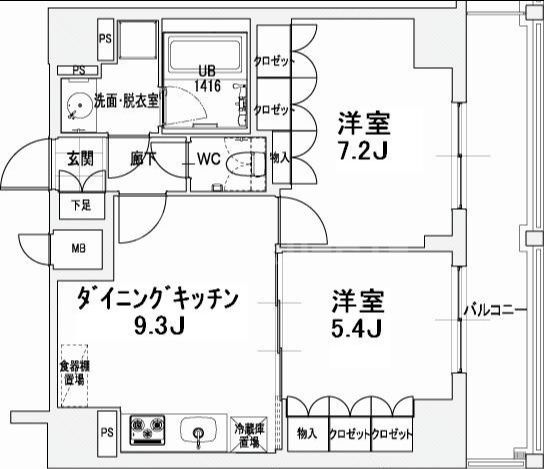 9階の間取り図