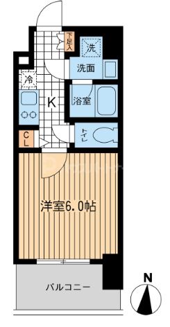 8階の間取り図